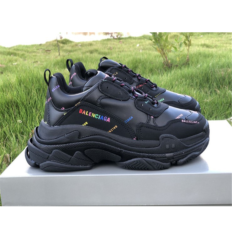 Balenciaga Allover Logo Triple S Sneaker - DesignerGu