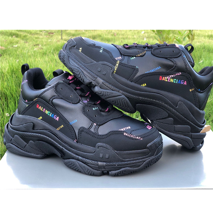 Balenciaga Allover Logo Triple S Sneaker - DesignerGu