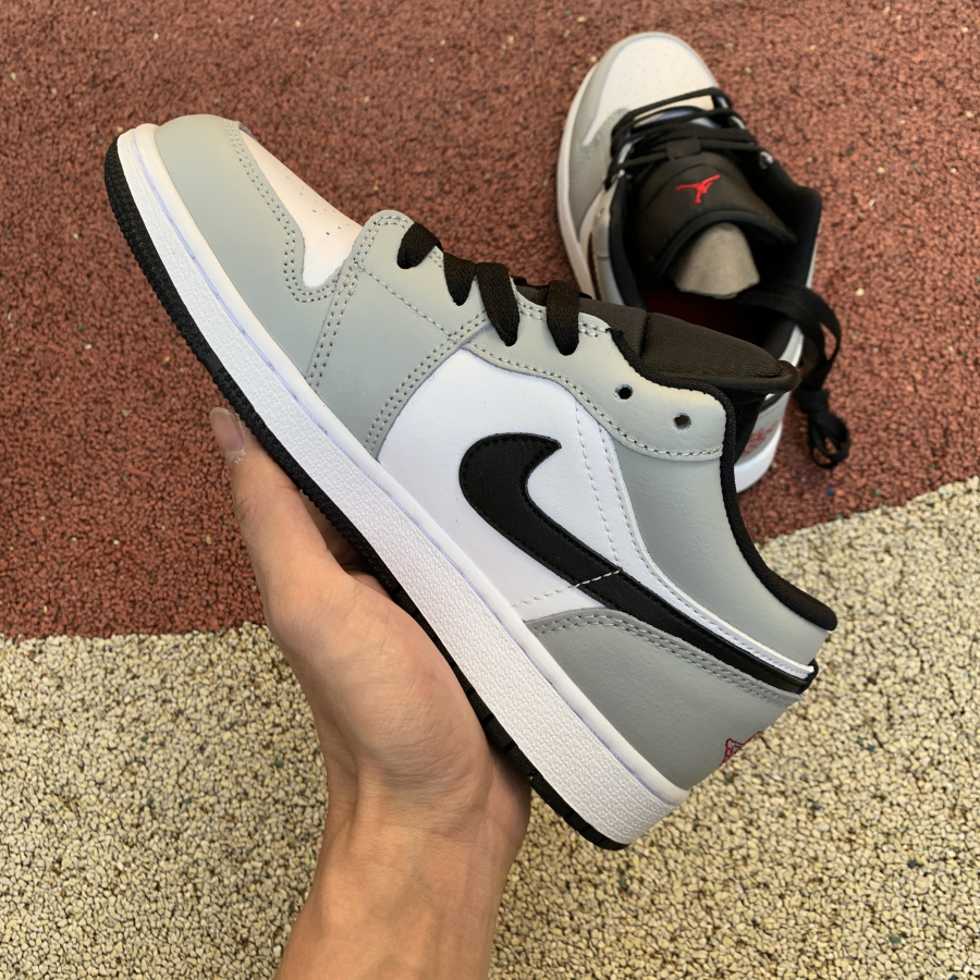 Jordan Air 1 Low GS Light Smoke Grey - DesignerGu