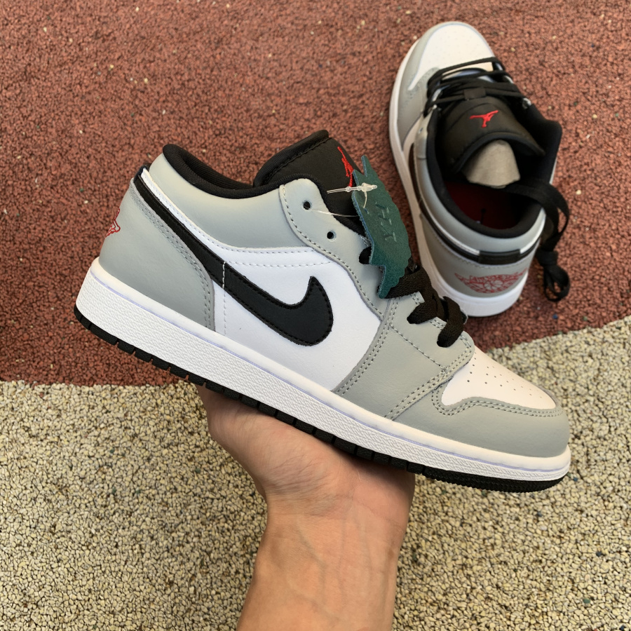 Jordan Air 1 Low GS Light Smoke Grey - DesignerGu