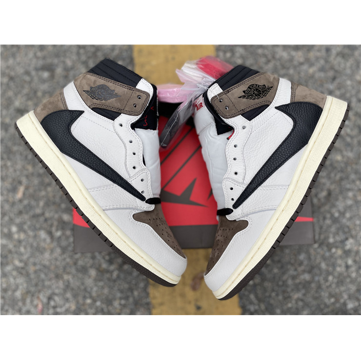 Jordan Travis Scott Air 1 Mocha CD4487-100 - DesignerGu