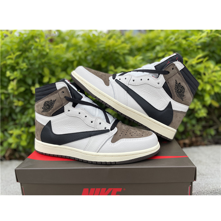 Jordan Travis Scott Air 1 Mocha CD4487-100 - DesignerGu