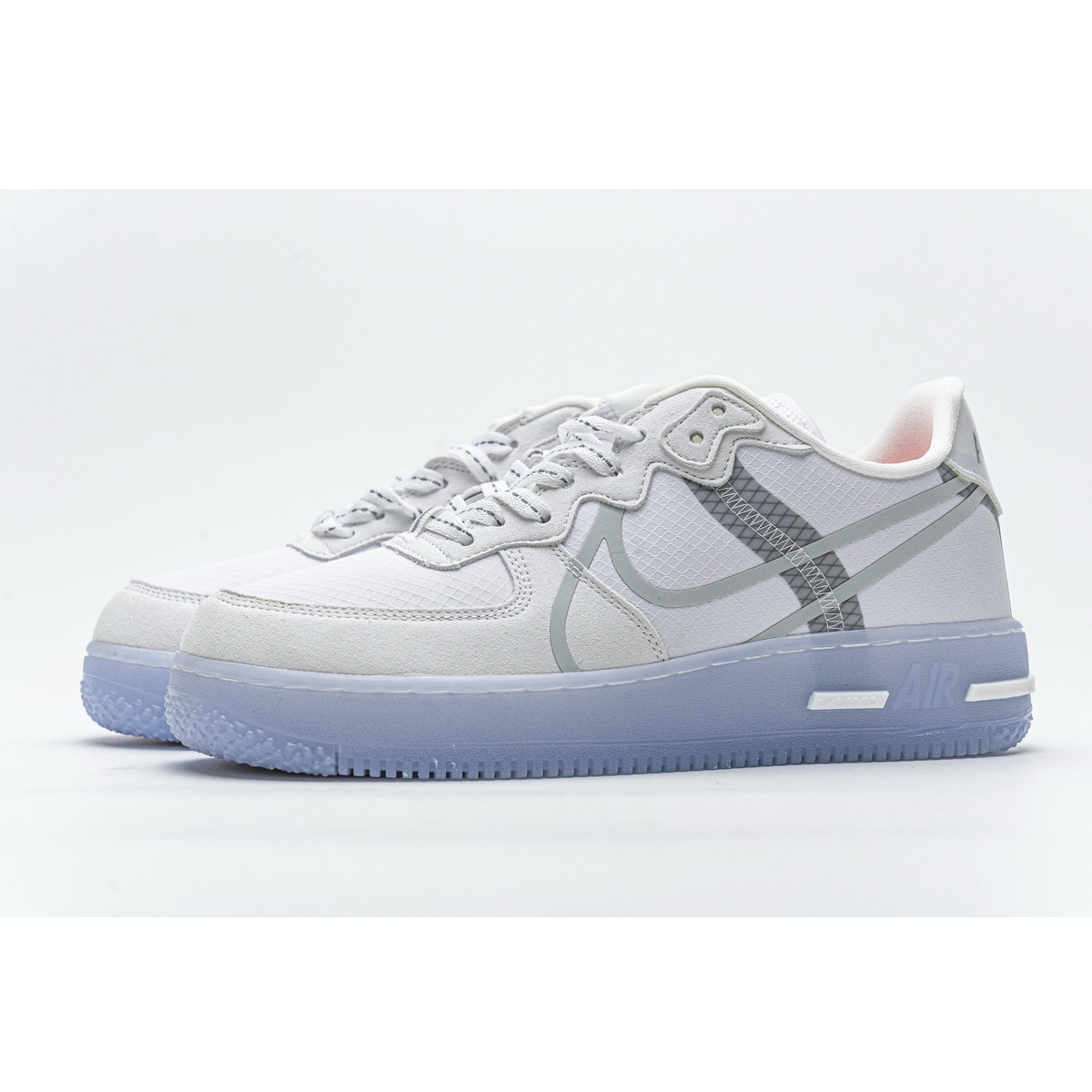 Nike Air Force 1 React White Ice CQ8879-100  - DesignerGu