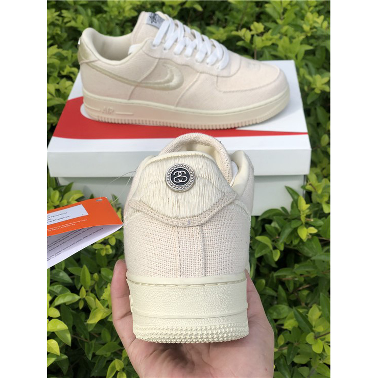 Stussy X Nike Air Force 1 Low Beige - DesignerGu