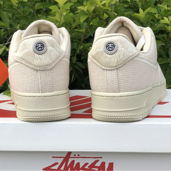 Stussy X Nike Air Force 1 Low Beige - DesignerGu