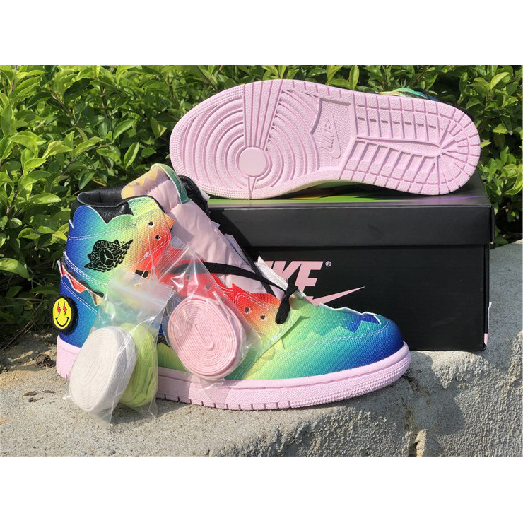 Jordan J Balvin Air 1 High OG Sneaker - DesignerGu