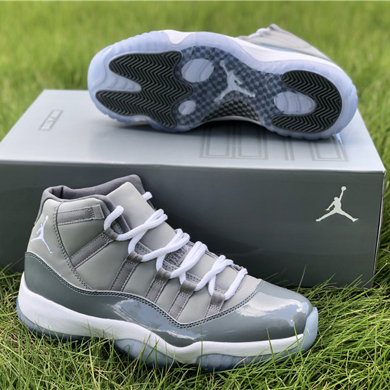 Jordan Air 11 Retro “Cool Grey” Sneakers  378037-001 - DesignerGu