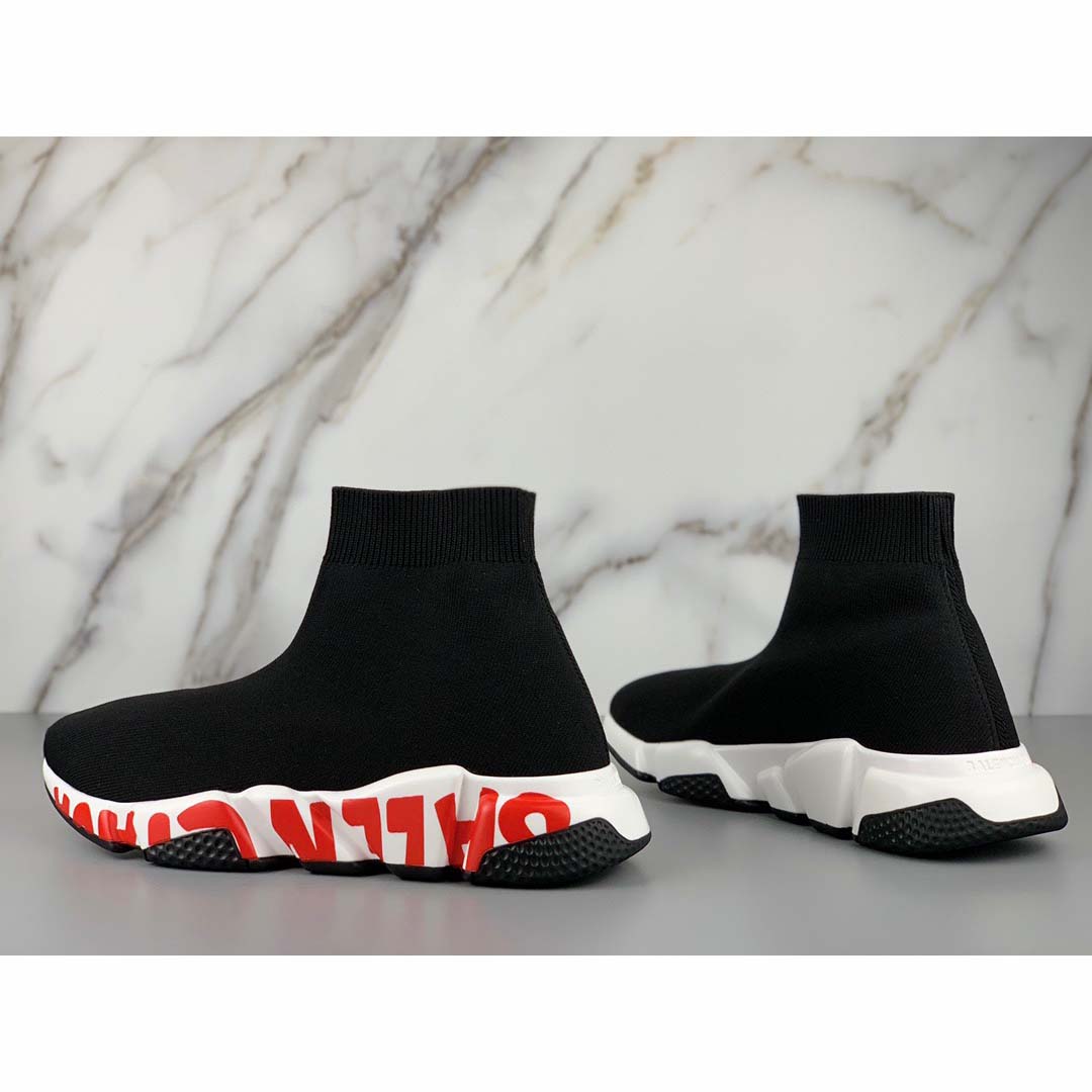 Balenciaga Speed Sneakers Black - DesignerGu