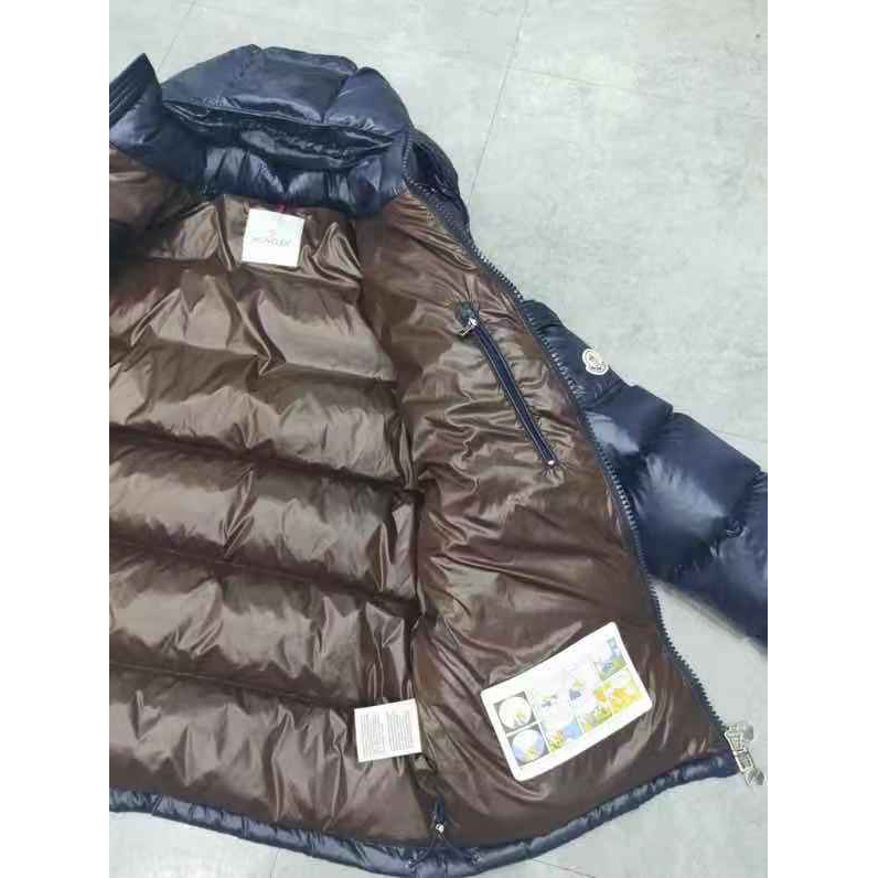 Moncler Logo Print Zipper Down Jacket  - DesignerGu