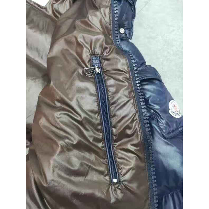 Moncler Logo Print Zipper Down Jacket  - DesignerGu