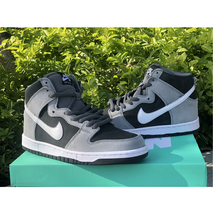 Nike SB Dunk High Pro Dark Grey Black White 854851-010 - DesignerGu