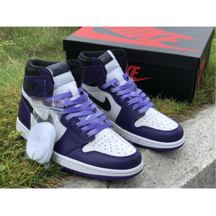 Jordan Air 1 Retro High Court Purple White - DesignerGu