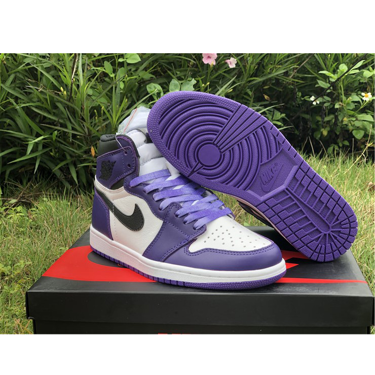 Jordan Air 1 Retro High Court Purple White - DesignerGu