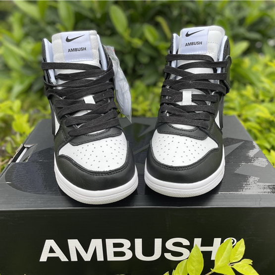 Nike Dunk High Ambush Black White CU7544-001 - DesignerGu