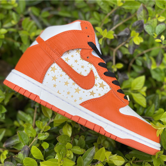 Nike Dunk High Pro SB Supreme Orange Stars - DesignerGu