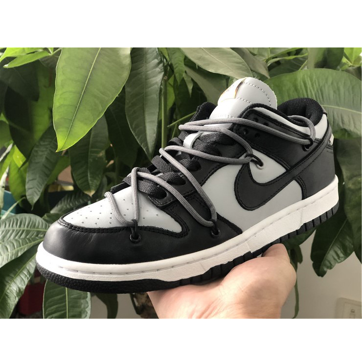 Off-White X Nike Dunk Low Grey Black CT0856-007 - DesignerGu