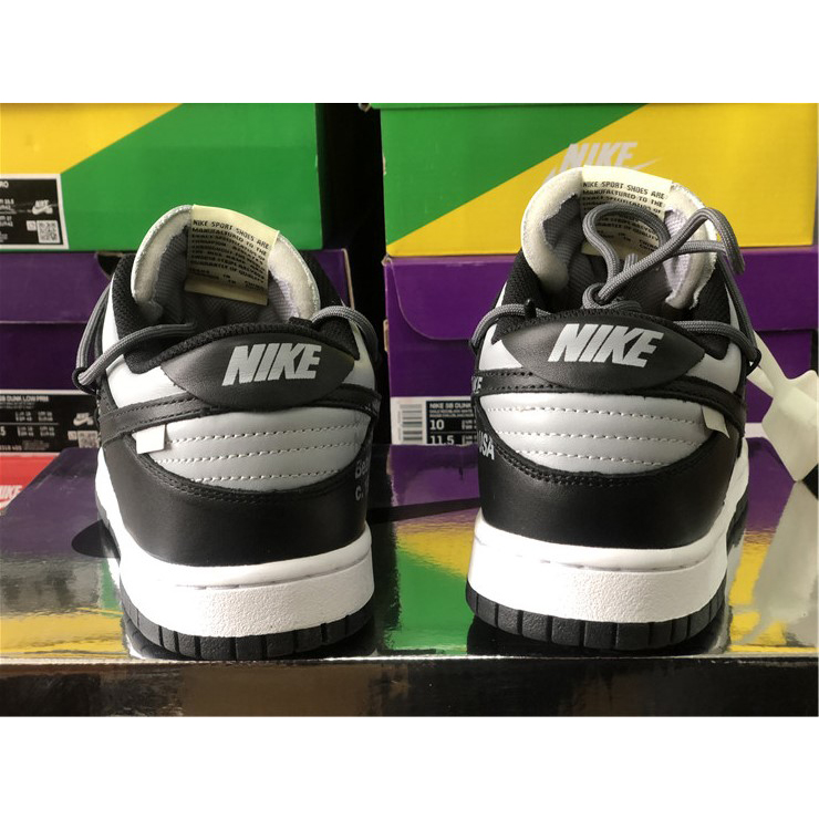 Off-White X Nike Dunk Low Grey Black CT0856-007 - DesignerGu