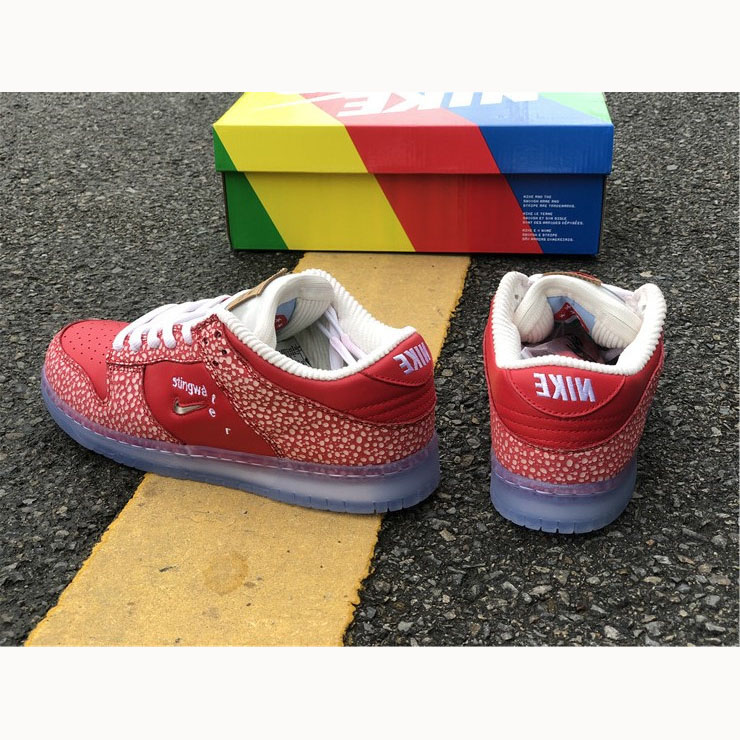 Stingwater X Nike SB Dunk Low Bright Red - DesignerGu