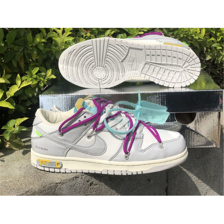 Nike Dunk Low Off-White Lot 21 Sneaker     DM1602-100 - DesignerGu