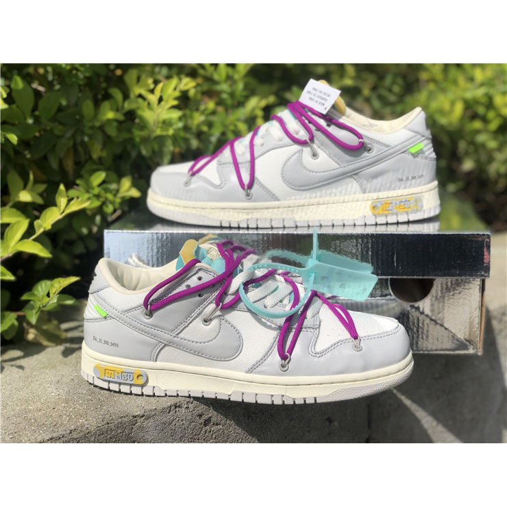 Nike Dunk Low Off-White Lot 21 Sneaker     DM1602-100 - DesignerGu