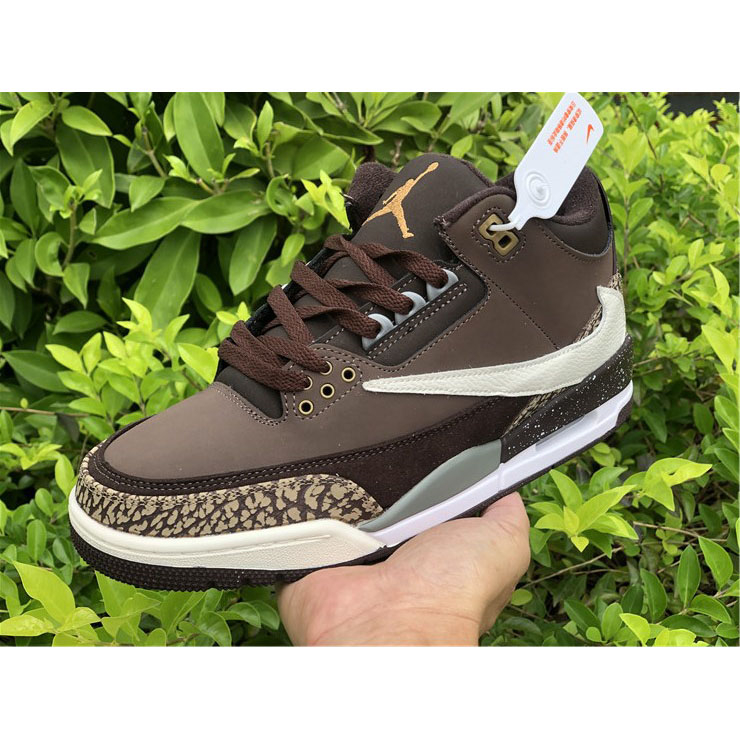 Jordan  Travis Scott X AJ 3 Brown  - DesignerGu