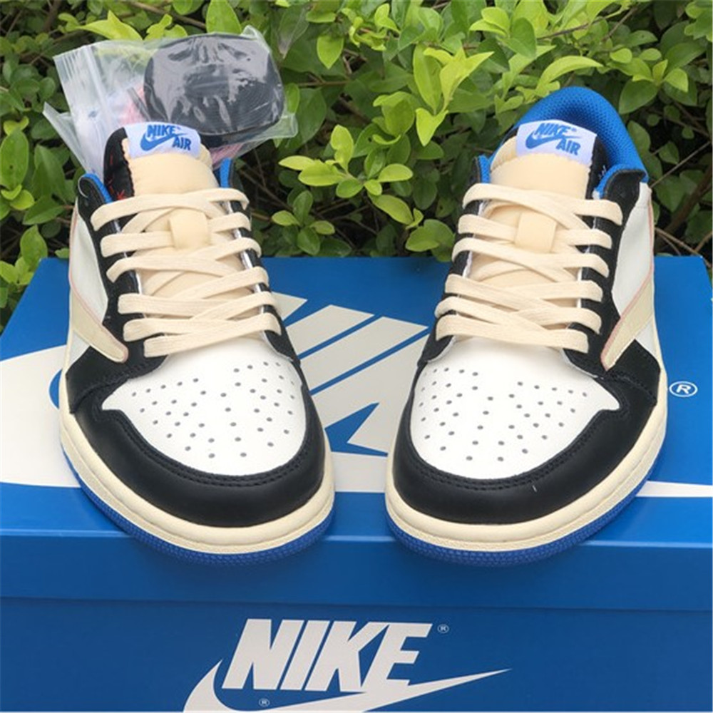 Jordan Travis Scott X Fragment X AJ1 Low OG Sneaker DM7866-140 - DesignerGu