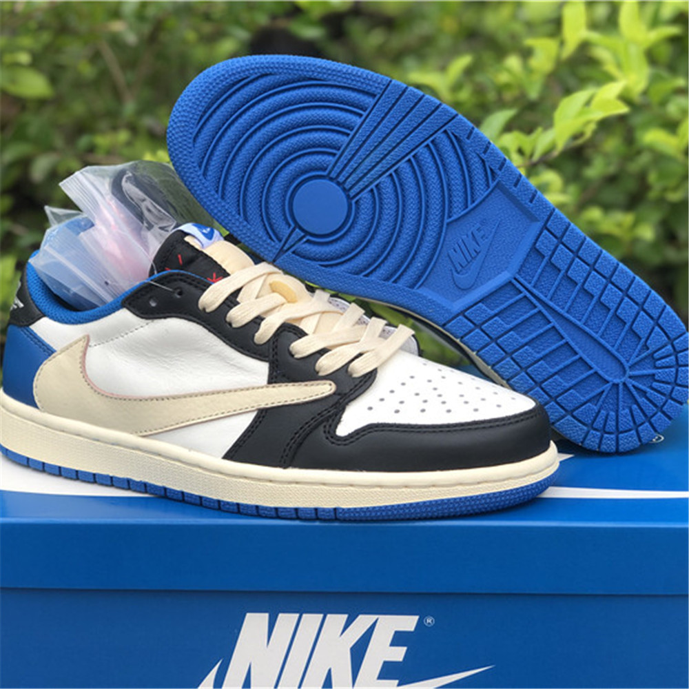 Jordan Travis Scott X Fragment X AJ1 Low OG Sneaker DM7866-140 - DesignerGu