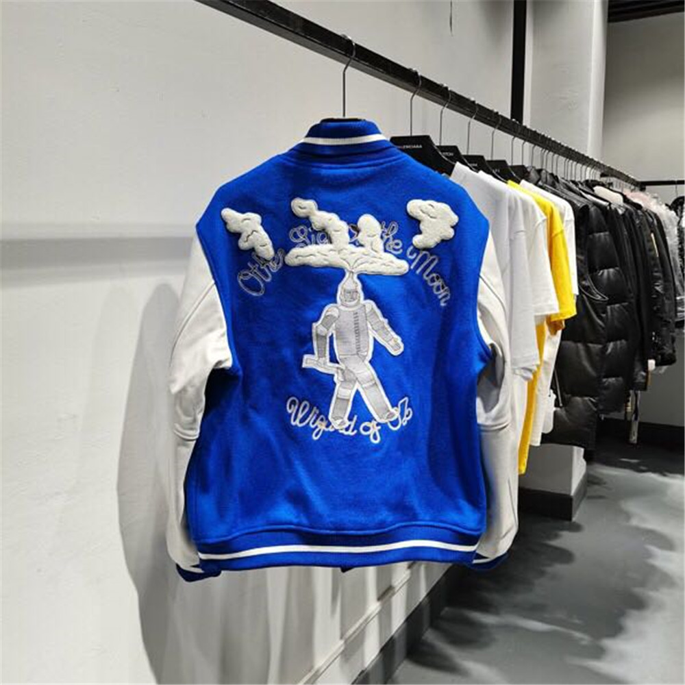 Louis Vuitton Blue Baseball Jacket - DesignerGu