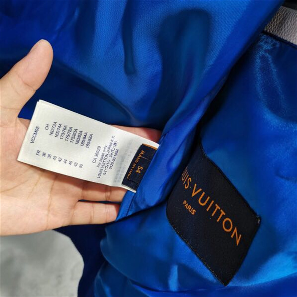 Louis Vuitton Blue Baseball Jacket - DesignerGu