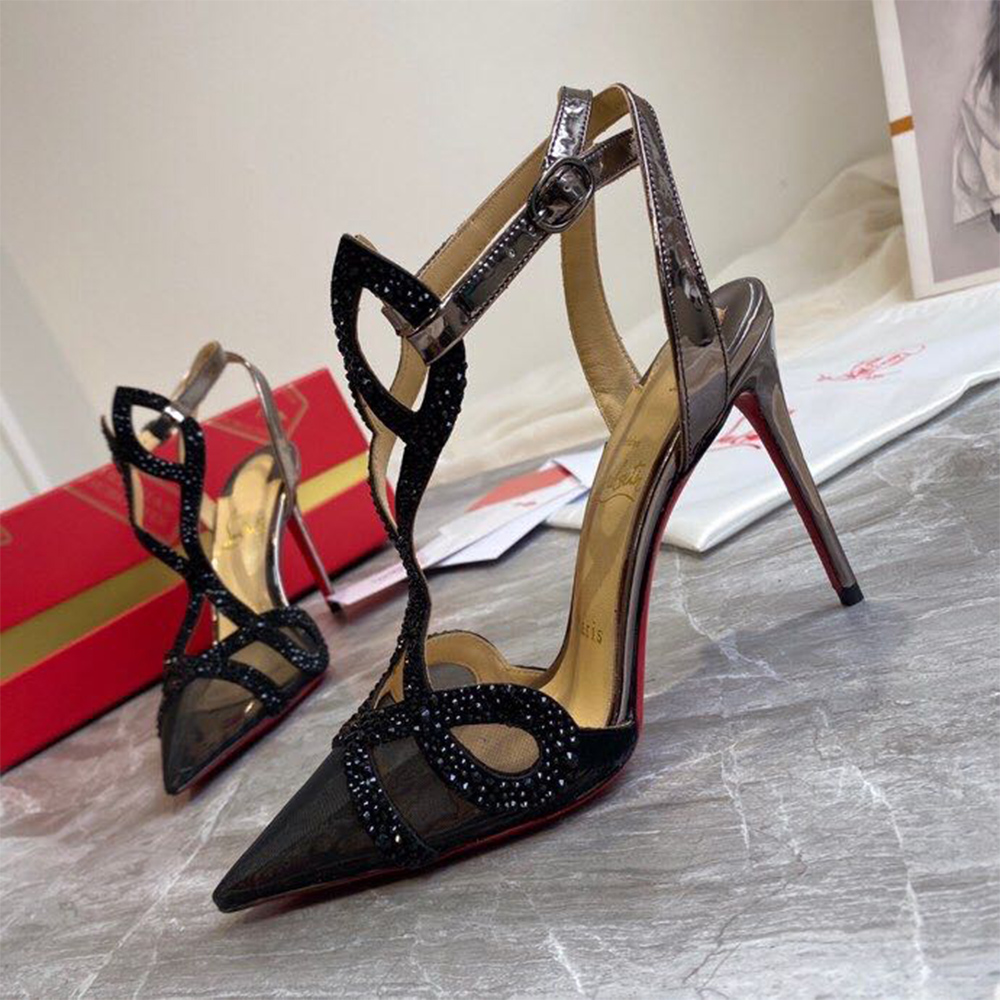 Christian Louboutin Double L Pump Strass 10CM - DesignerGu