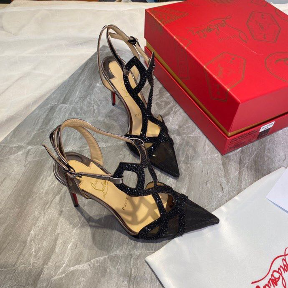 Christian Louboutin Double L Pump Strass 10CM - DesignerGu