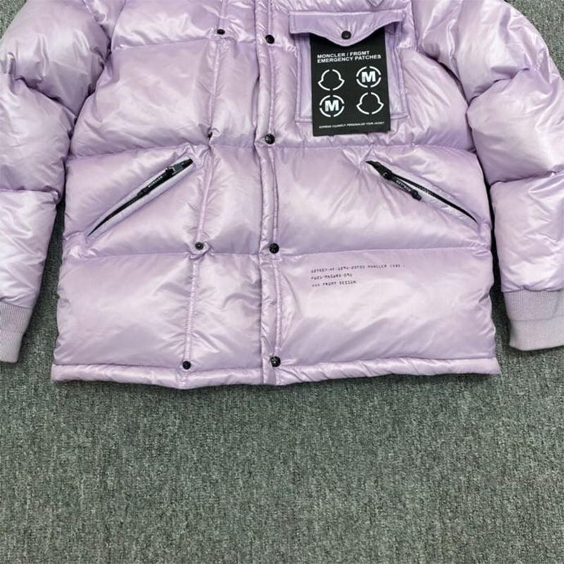 Moncler Anthemyx Short Down Jacket In Light Lilac - DesignerGu