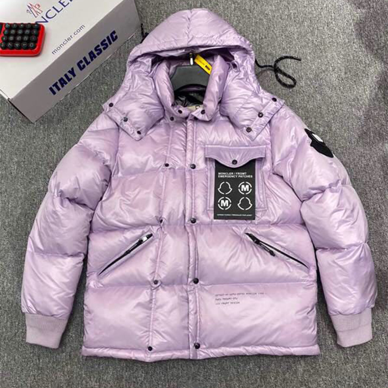 Moncler Anthemyx Short Down Jacket In Light Lilac - DesignerGu
