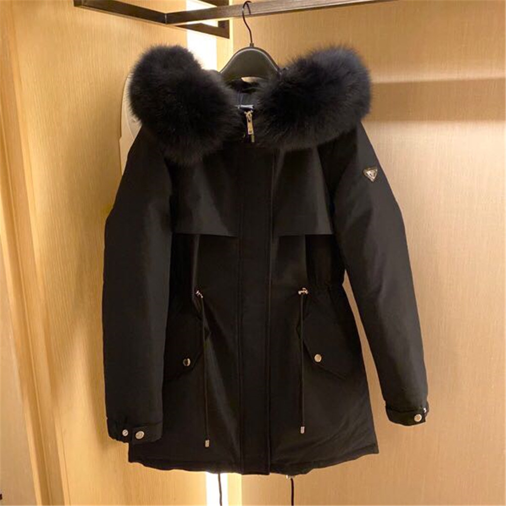 Prada Detachable Long Down Jacket(Black) - DesignerGu