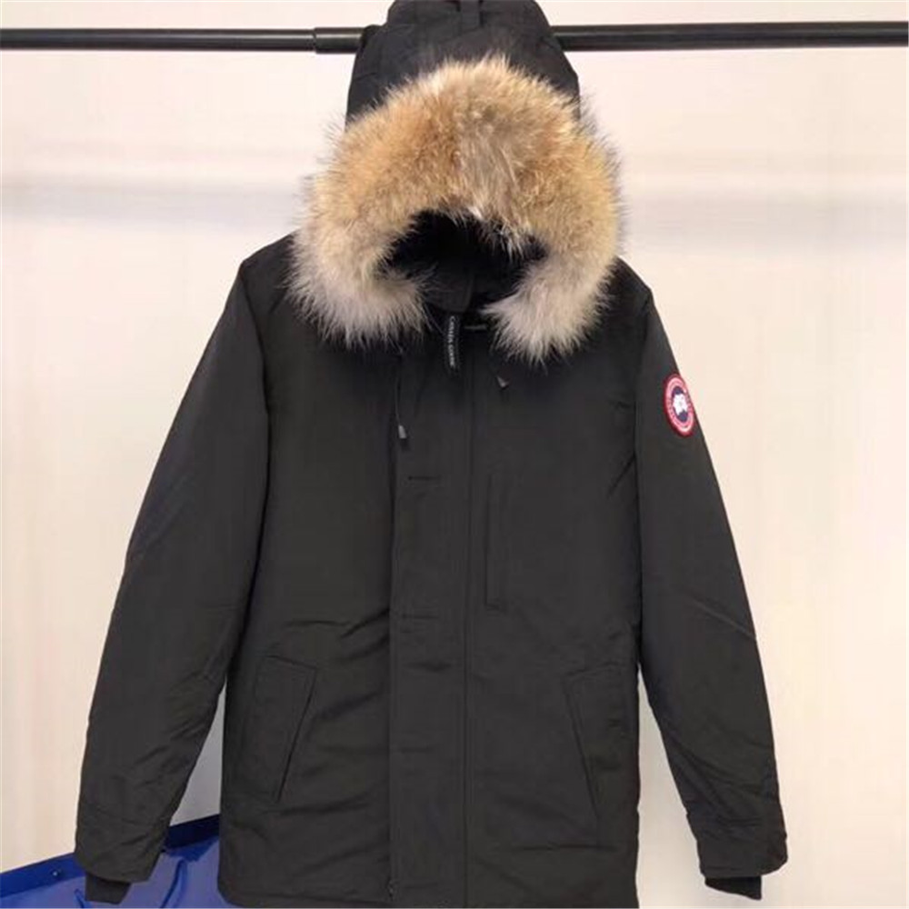 Canada Goose Men Padded Long Down Jacket In Black(06） - DesignerGu