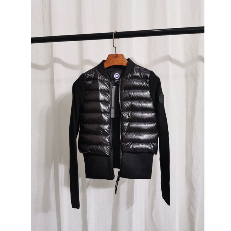 Moncler Mon Women Padded Knit Short Down Jacket Black - DesignerGu