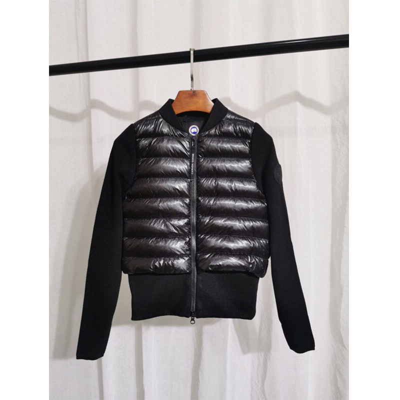 Moncler Mon Women Padded Knit Short Down Jacket Black - DesignerGu