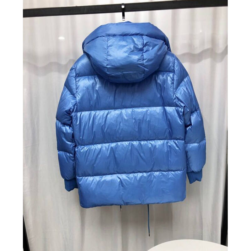 Moncler Lamentin Short Down Jacket In Blue - DesignerGu