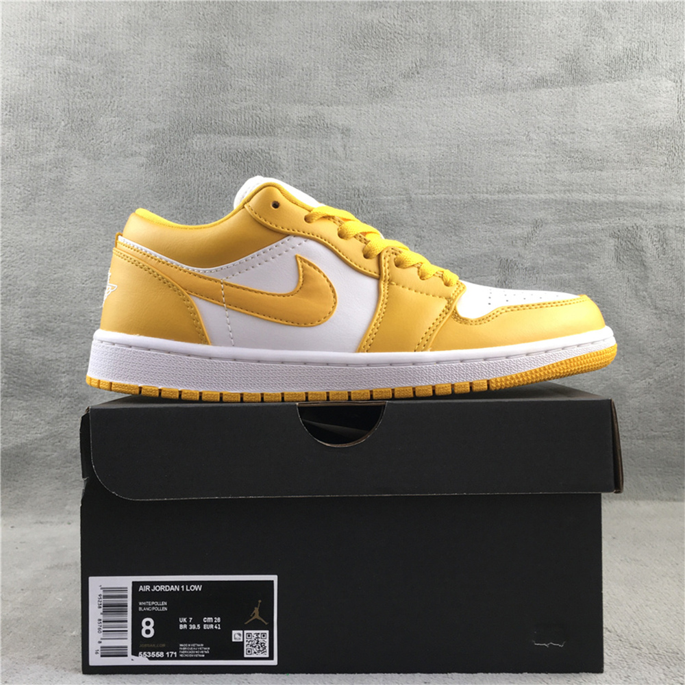 Jordan AJ 1 Low “Pollen” Sneakers - DesignerGu