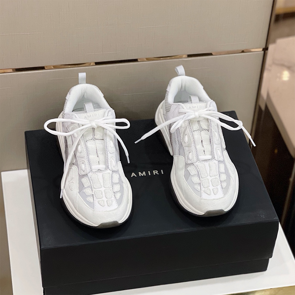 Amiri Bone Runner Sneakers White - DesignerGu