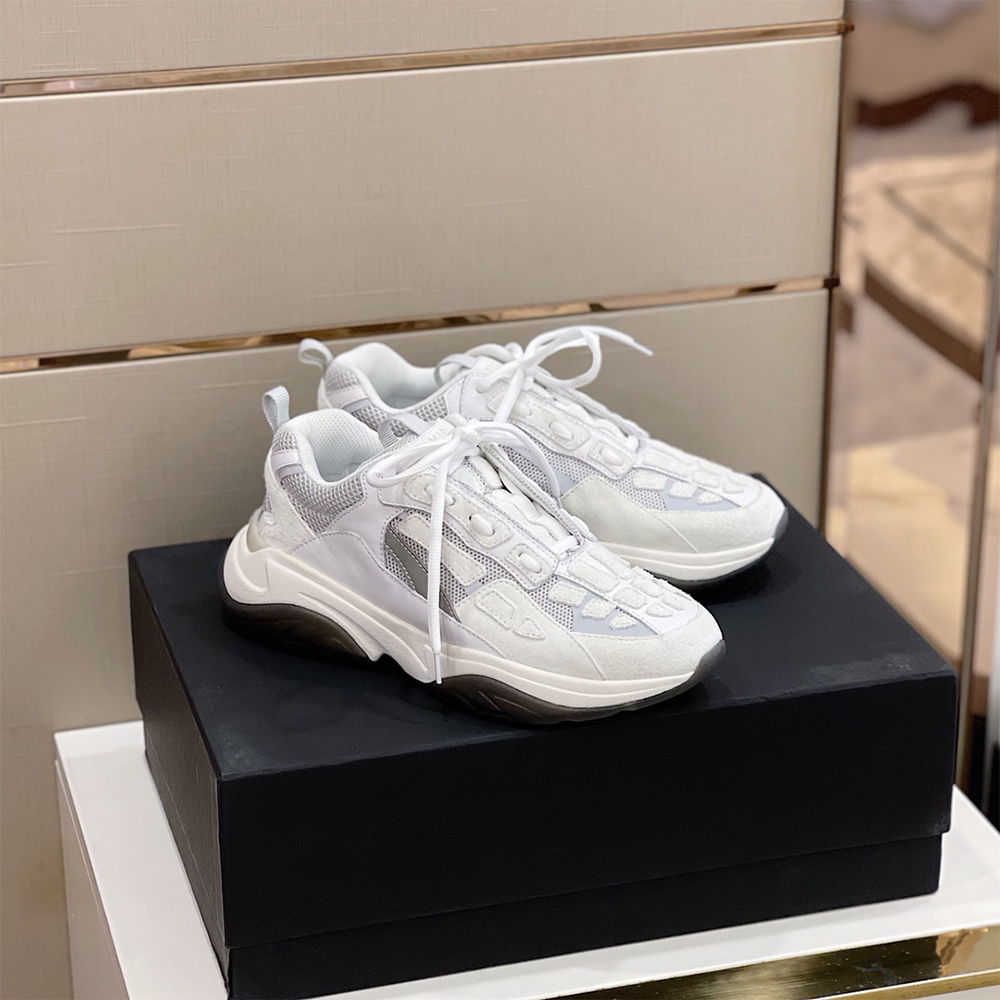 Amiri Bone Runner Sneakers White - DesignerGu