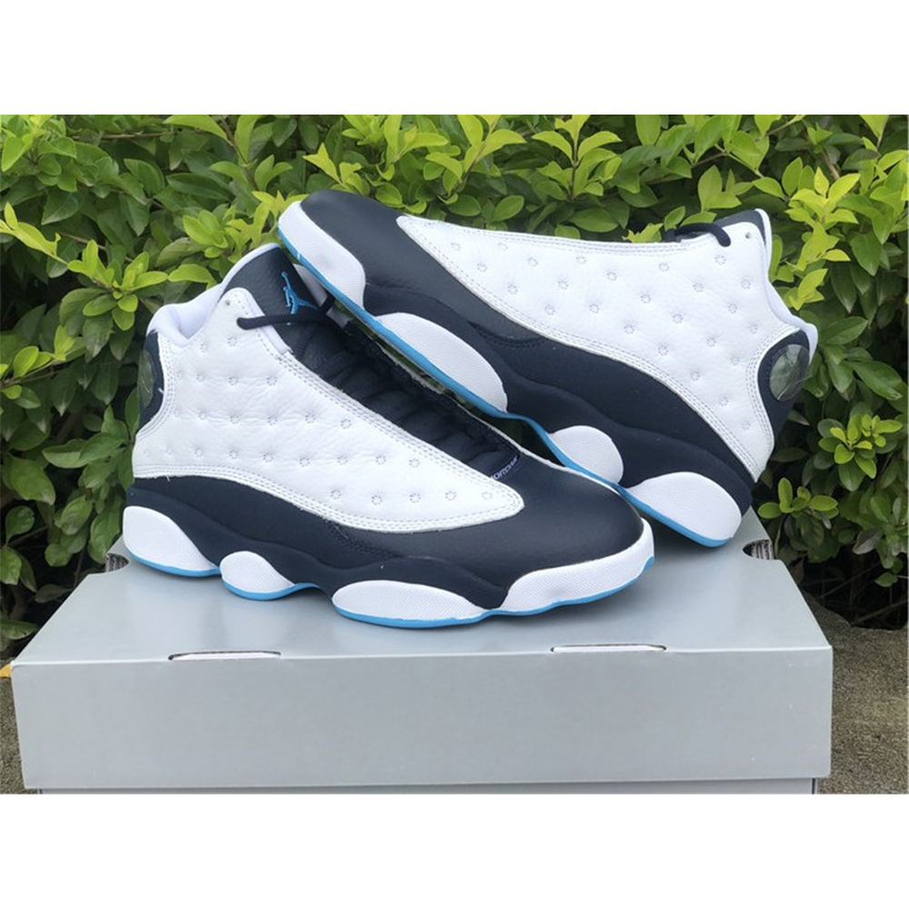 Jordan AJ 13 “Dark Powder Blue” Sneakers - DesignerGu