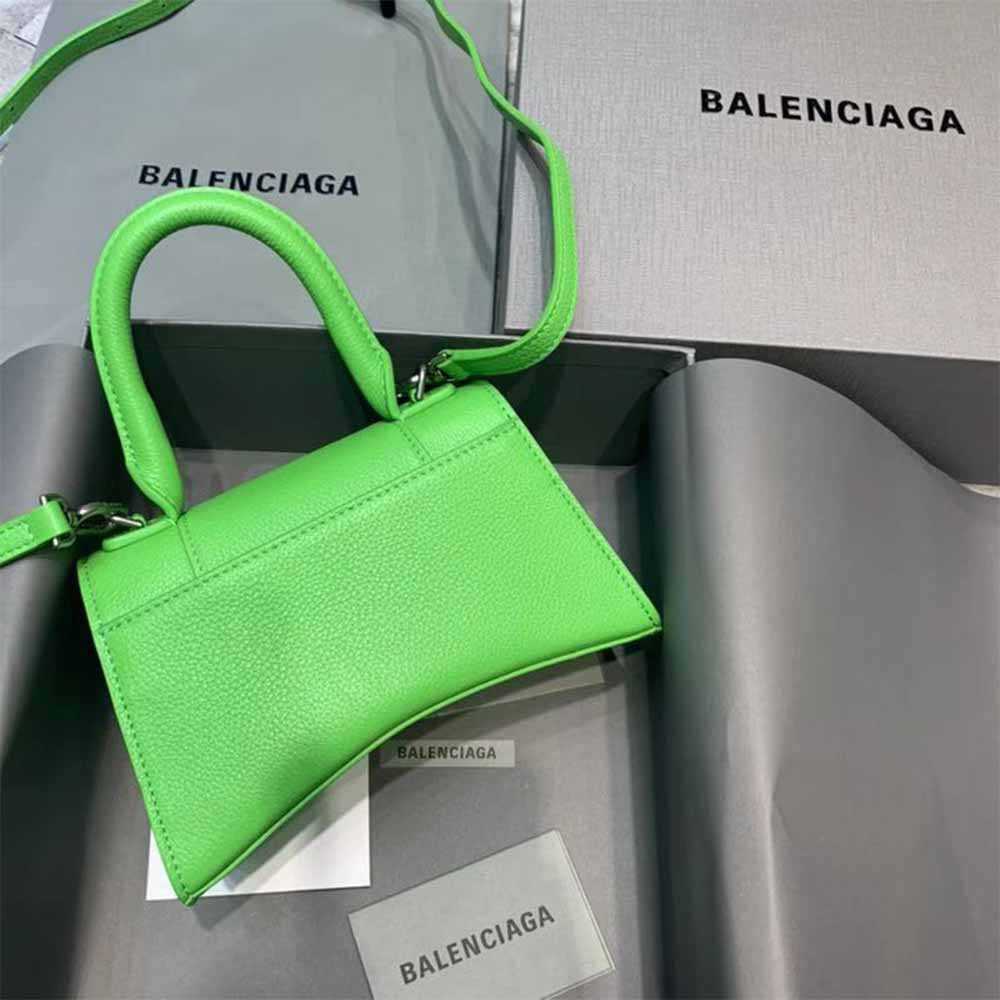 [50% Discount]Balenciaga Hourglass Top Handle Bag In Green - DesignerGu