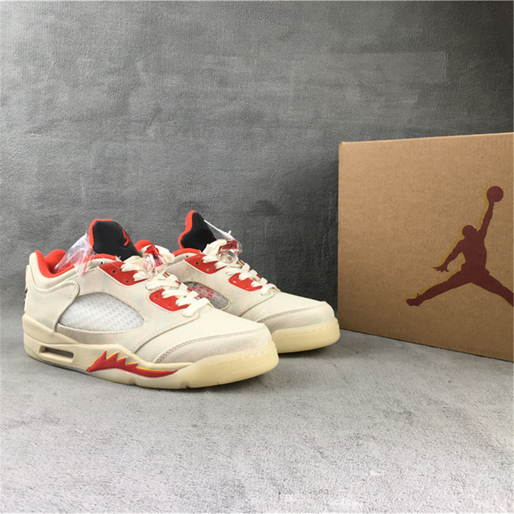 Jordan AJ 5 Low "Chinese New Year" Sneaker  DD2240-100  - DesignerGu