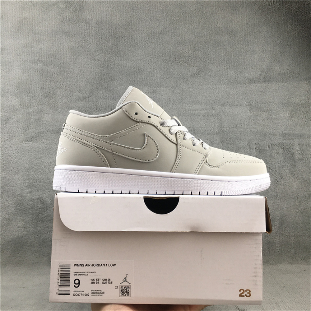 Jordan AJ1 Low Grey Fog Sneaker DC0774-002 - DesignerGu