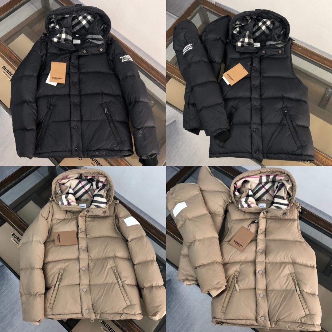 Burberry Logo Print Down Jacket - DesignerGu