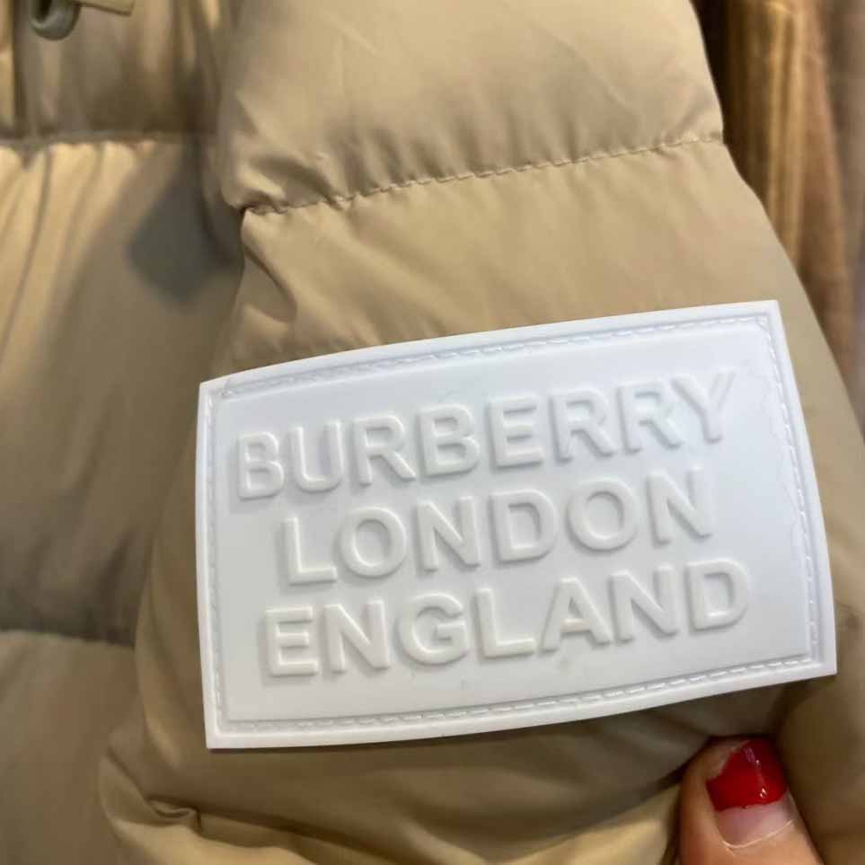 Burberry Logo Print Down Jacket - DesignerGu