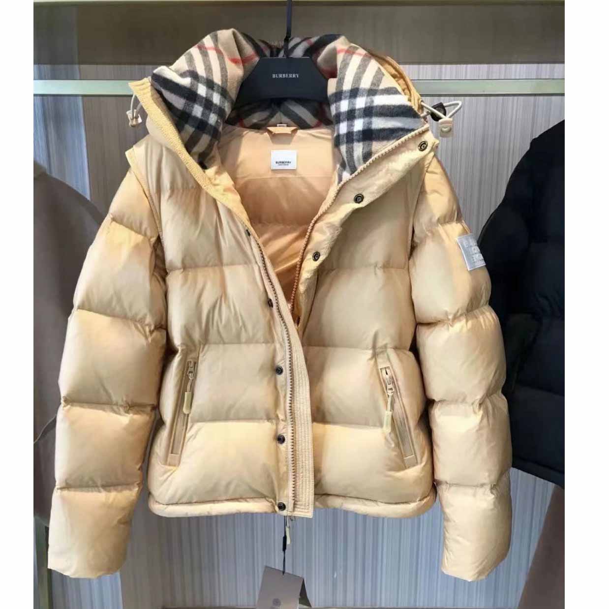 Burberry Logo Print Down Jacket - DesignerGu