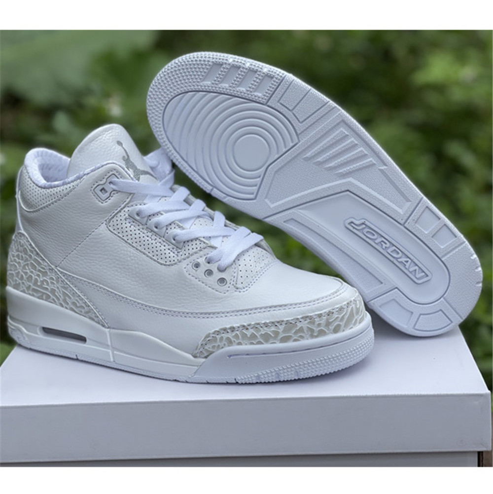 Jordan AJ3 “Triple White” Sneaker 136064-111 - DesignerGu