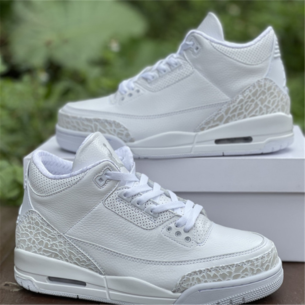 Jordan AJ3 “Triple White” Sneaker 136064-111 - DesignerGu